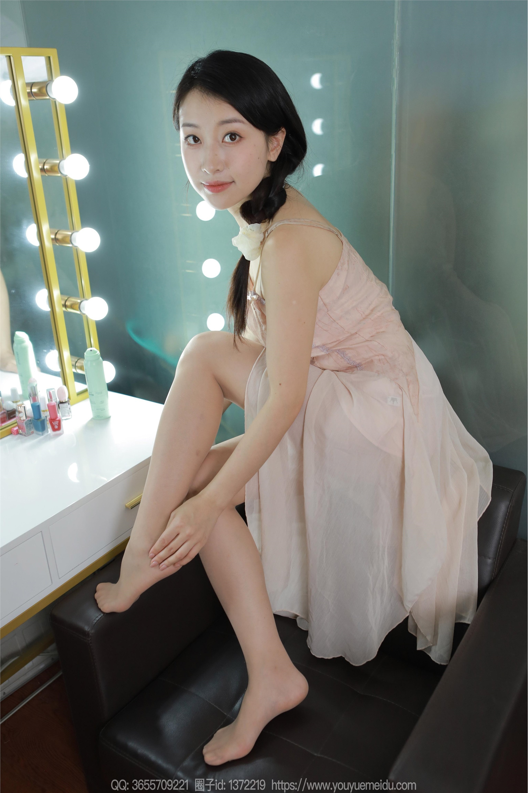 IESS异思趣向  2024.08.05 丝享家 1812 小婕《藕粉吊带裙》